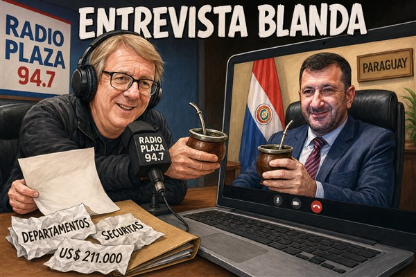 Edgardo Kueider en una entrevista blanda con Daniel Enz, Paraguay, departamentos, Securitas y US$211.000